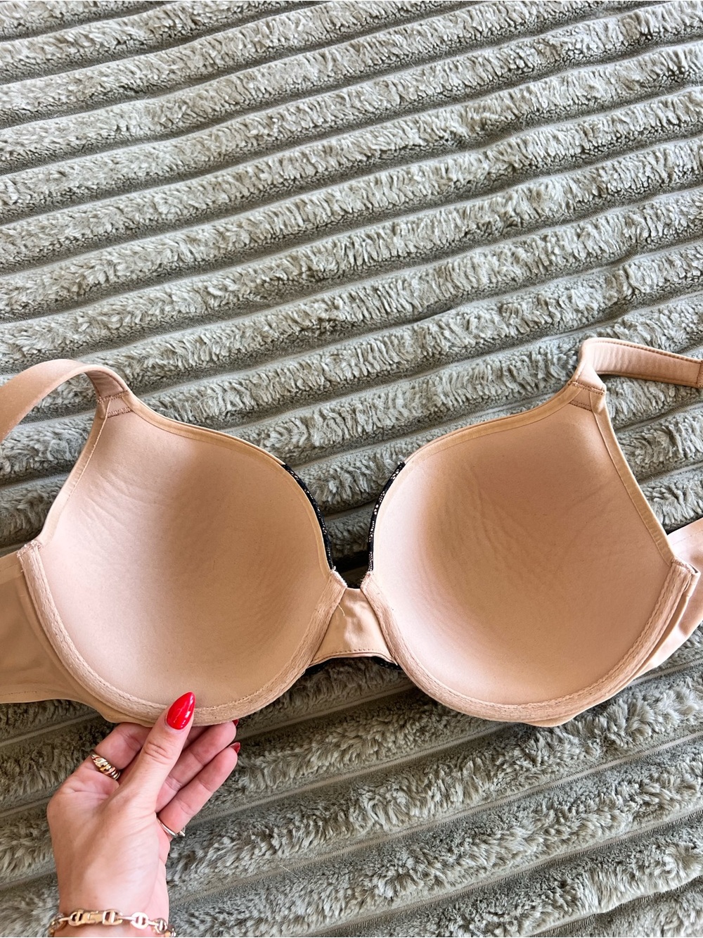 Soma Intimates Enhancing Shape Full Coverage Lace Trim Bra Size 38C - Picture 4 of 7